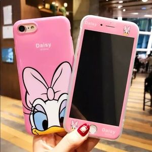 NIP Daisy Duck IPhone 8 case and screen protector
